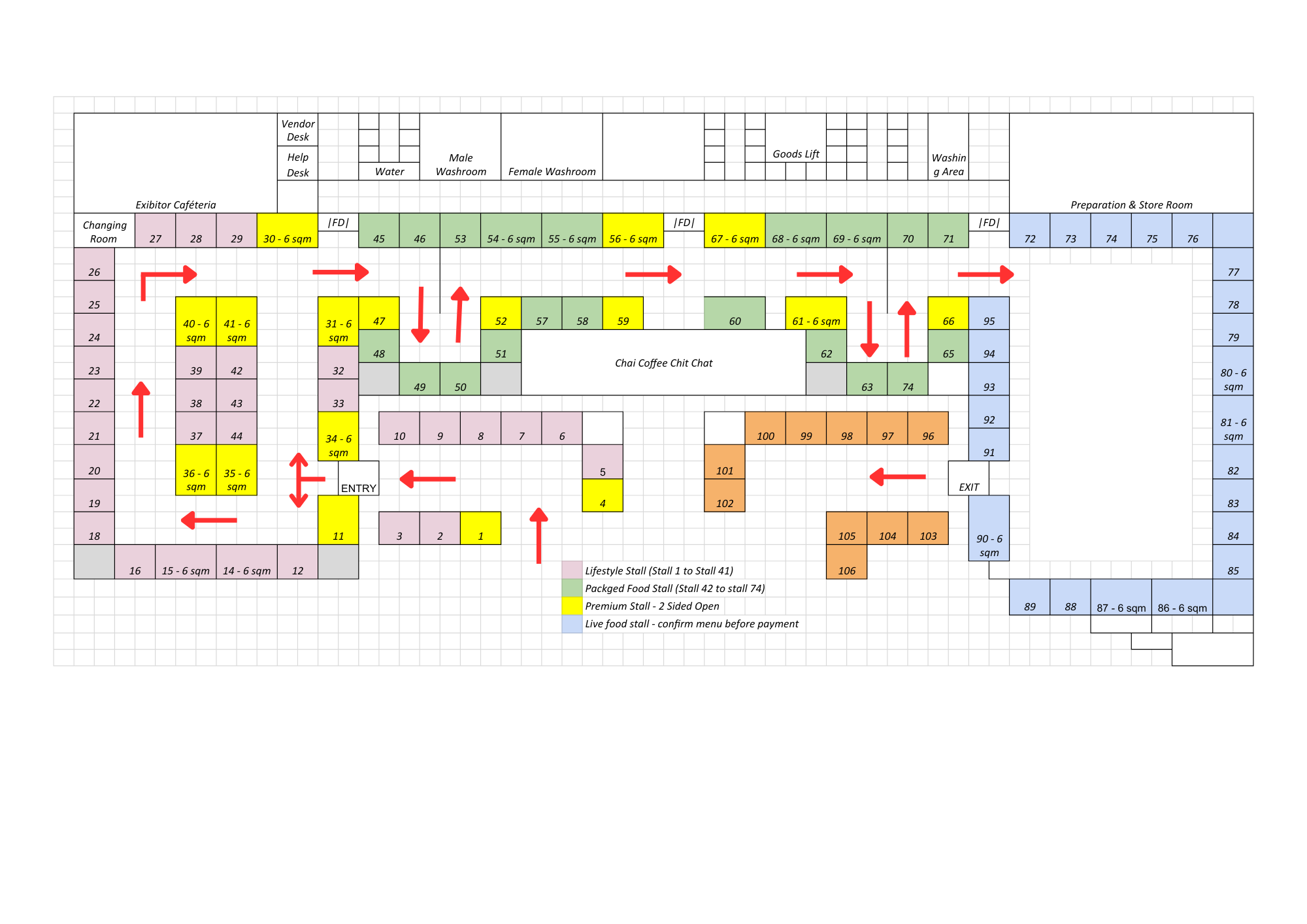 Venue layout